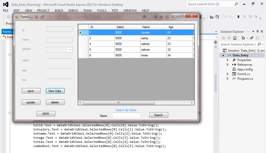 Crud Operation And Sql App Using C With Source Code Sourcecodester